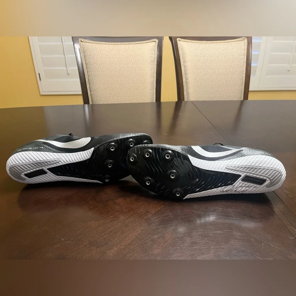 New Nike Zoom Rival Metallic Black travk Field shoes Size US 12 - Picture 15 of 15